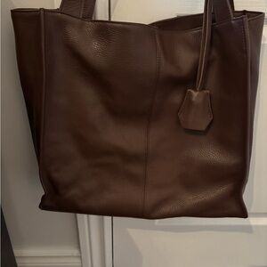 Simons Dark Brown Leather Tote